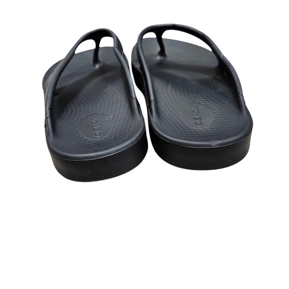 OOFOS Black OOfoam Recovery Flip Flop Sandals‎ Men\'s 11 Women\'s 13 Minimalist main image 5